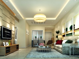 deluxe modern living room 1891 3D मॉडल