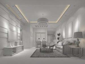 deluxe modern living room 1891 Modèle 3D
