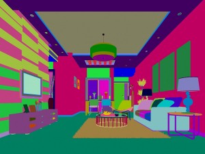 deluxe modern living room 1891 Modèle 3D