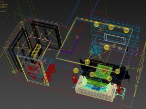deluxe modern living room 1892 3Dモデル