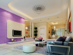deluxe modern living room 1893 3D Model