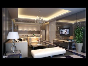 豪華でモダンなリビング ルームは 1894 年です 3Dモデル