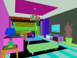 the luxurious modern living room is 1894 3D Model