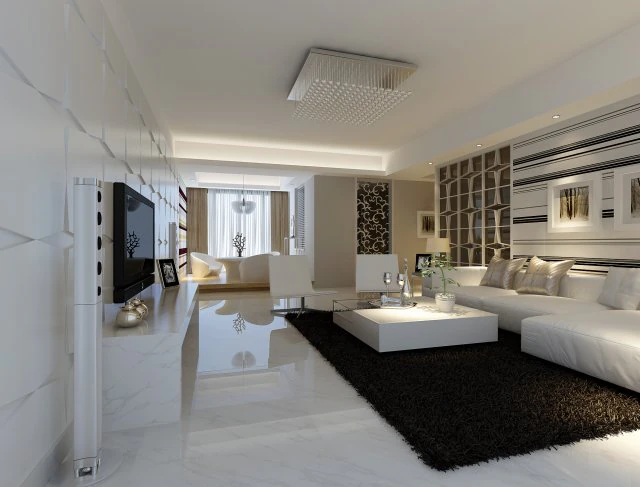deluxe modern living room 1896 3D Model .c4d .max .obj .3ds .fbx .stl .blend 
