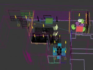 deluxe modern living room 1896 3D Model