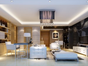 deluxe modern living room 1898 3D मॉडल