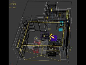 deluxe modern living room 1898 3D-Modell