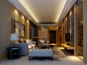 the luxurious modern living room is 1899 3D Модель