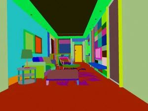 the luxurious modern living room is 1899 3D Model