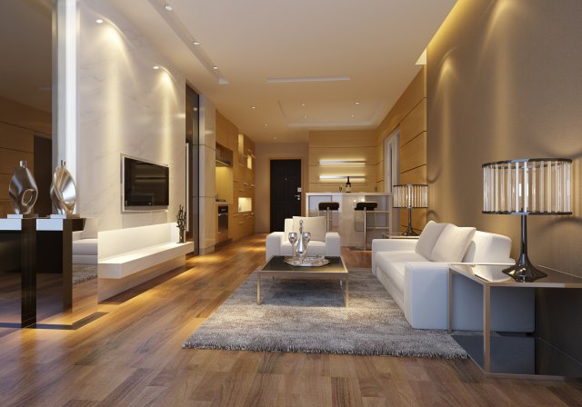 deluxe modern living room 18101 3D मॉडल .c4d .max .obj .3ds .fbx .stl .blend 