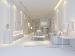 deluxe modern living room 18101 3D मॉडल