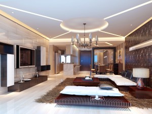 deluxe modern living room 18103 3D-Modell