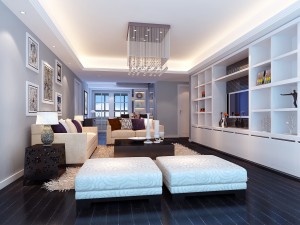 deluxe modern living room 18104 3D Model