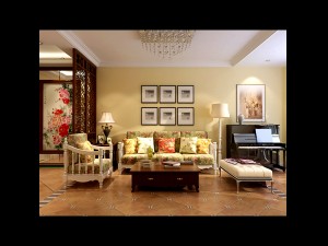 yellow adjustable european living room 1708 Modelo 3D