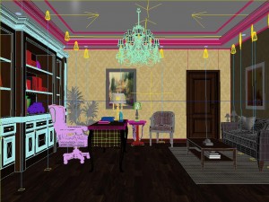 family office study 1808 3D Model