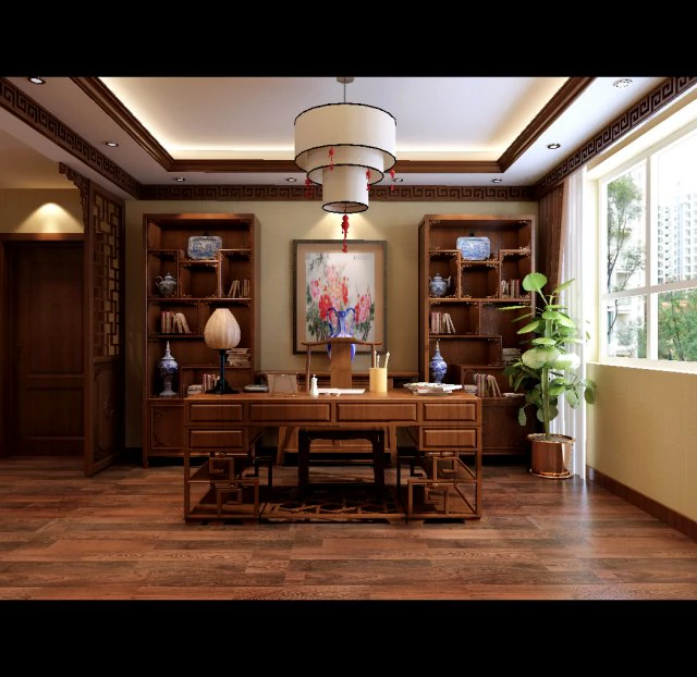 family office study 1809 3D Model .c4d .max .obj .3ds .fbx .stl .blend