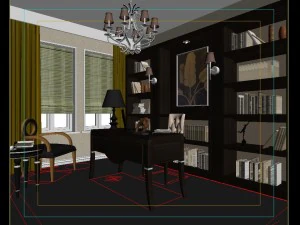 family office study 1818 3D Model