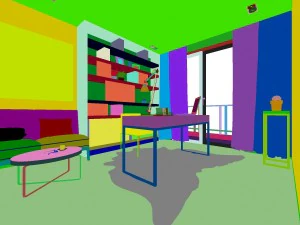 home office study 1820 3D Model