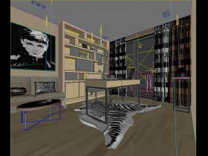 home office study 1820 3D Model