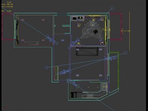 home office study 1820 Model 3D