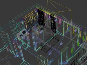 home office study 1820 Model 3D