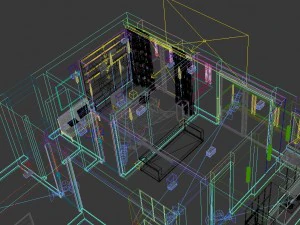 home office study 1820 3D Model