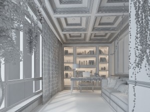 family office study 1823 3D Model