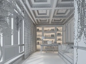 family office study 1823 3D Model