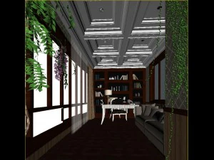 family office study 1823 3D Model