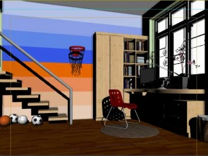 family children study 1813 3D Model