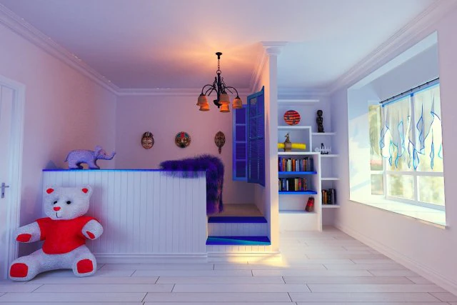 the family decorated the children room 3D Model .c4d .max .obj .3ds .fbx .stl .blend 