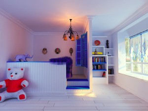 the family decorated the children room Modelo 3D