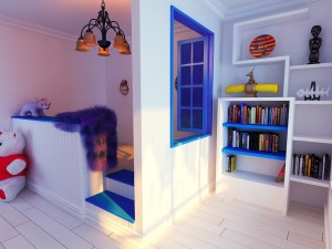 the family decorated the children room 3D Model