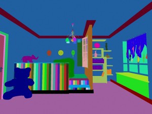 the family decorated the children room 3D Model