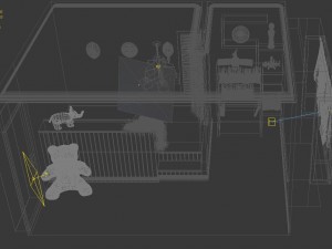 the family decorated the children room 3D Model