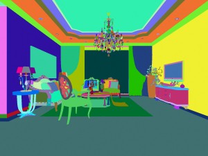 simple and retreat european living room 1791 3D 모델