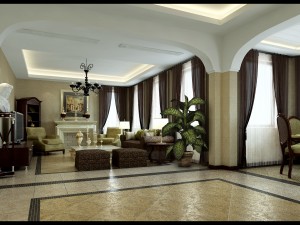 simple muslim living room 1712 3D Model