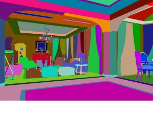 simple muslim living room 1712 3D 모델