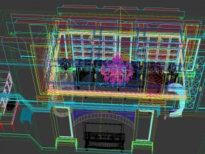 blue pastoral retreat living room 3D Modell