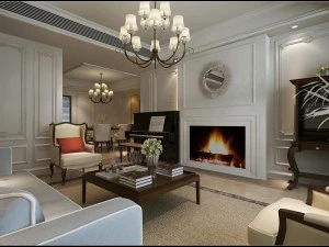 european modern living room 1844 3D Model