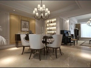 european modern living room 1844 3D Model