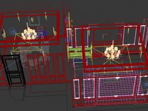 european modern living room 1844 3D Model