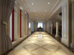 full set of luxurious luxury double - style living room restaurant 1756 3D Model