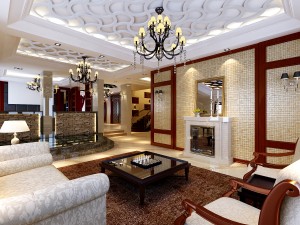 stylish style living room 1801 3Dモデル