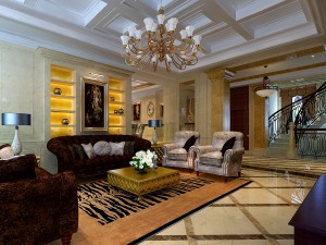 stylish style living room 1801 3Dモデル