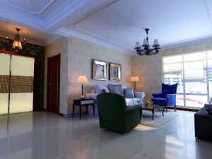 stylish style living room 1801 3Dモデル