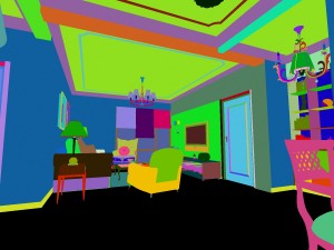 stylish style living room 1801 3Dモデル
