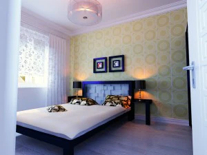 स्टाइलिश शैली का लिविंग रूम 1804 3D मॉडल