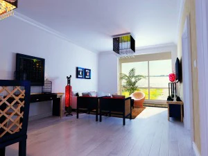 stylish style living room 1804 3D Model