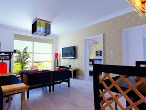 stylish style living room 1804 3D 模型